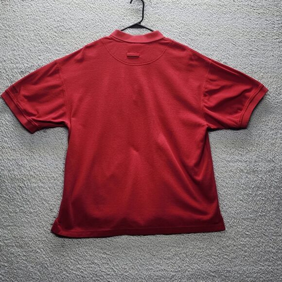 Columbia Polo Men's XL  Short Sleeve Red Solid Philment Shirt - Picture 7 of 11